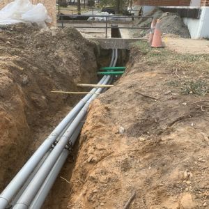 ft meade outside pipe install